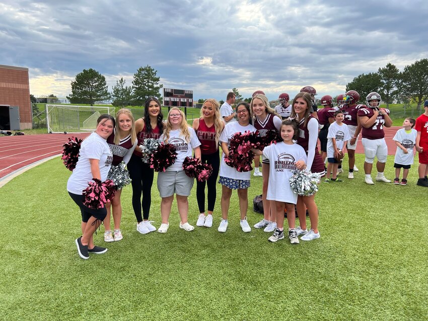 It's not all about football. The cheer team at Horizon High School brings the energy on the sidelines with participants from the 2022 event.